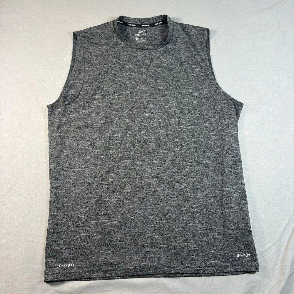 Nike Swim Dri Fit UPF 40+ Rash Guard Shirt Bundle Mens M Heather Swim Beach Lot